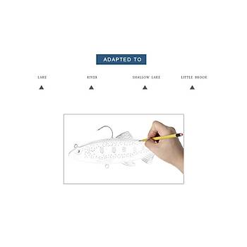 PROFISHER Yosun Alabal�k T Kuyruk Silikon Yapay Yem 15 cm 38.5g