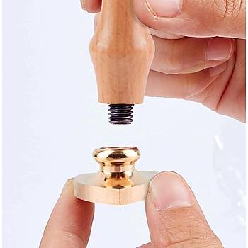 Bo� Mum M�h�r Pirin� Damga Ba�l��� Kalp �ekilli 25x22mm