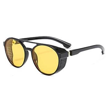UV400 Gece Gr Gzl Yuvarlak Steampunk Unisex Moda 2019 