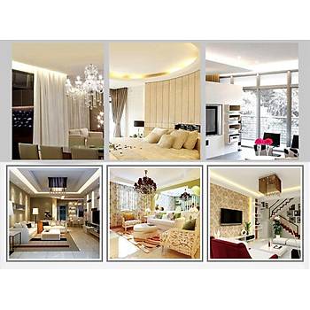 Esnek Şerit LED Strip Sıcak Beyaz Renk 12V 5M 300 Led SMD 3528 2835 Diyot 