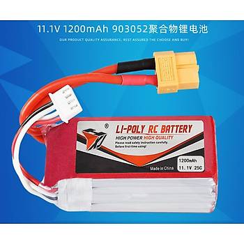 11.1V 1200mAh 3S 25C Lipo Pil RC Yarış Dron Heli Model Uçak Araba
