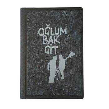 Metal 8 Sigaralık Muhafaza Kutusu Pürmüz Alevli Çakmak Oğlum Bak Git Lacivert