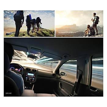 Araç Motorsiklet Gece Sürüş Gözlüğü Sarı Unisex Yansıma Önleyici 