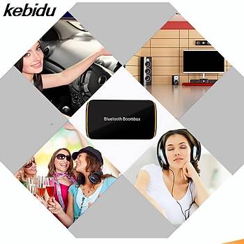 Kablosuz Araç Kiti 3.5mm AUX Bluetooth 4.1 Stero Ses Müzik Alýcýsý 2 Telefon Baðlanma