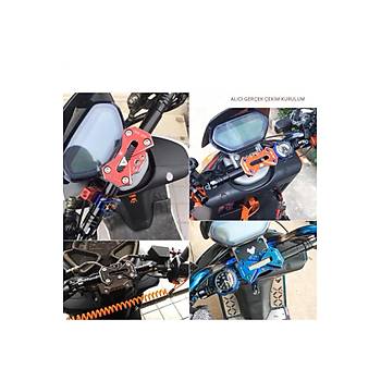 Spirit Beast Motosiklet Gidon Modifiye Tutucu levli Styling apraz Pleytli Bar
