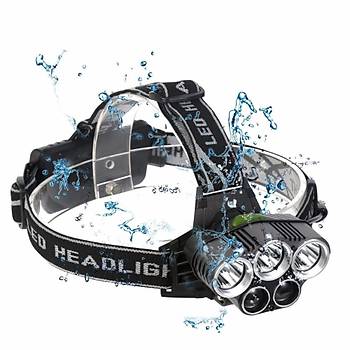 15000lm USB 5 Led Kafa Feneri CREEXM L T6 Q5 Sper Parlak Ik