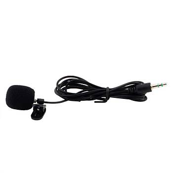 Klip-on Yaka Klips Mikrofonu 30Hz ~ 15000Hz Mini 3.5mm Jack 1.5 mt
