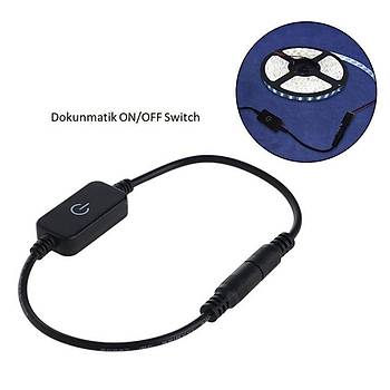 LED Dimmer İçin Dokunmatik Anahtar DC 12 V-24 V 4A Tek Renkli Şerit Led İçin 