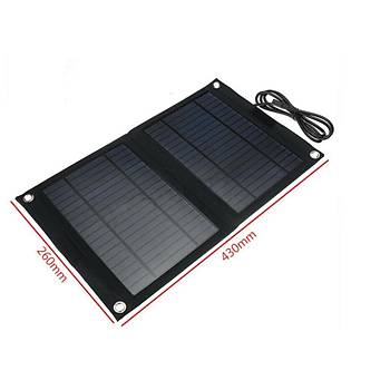25W Monokristal Gne Paneli Portatif Katlanr USB Mobil arj Su Geirmez 