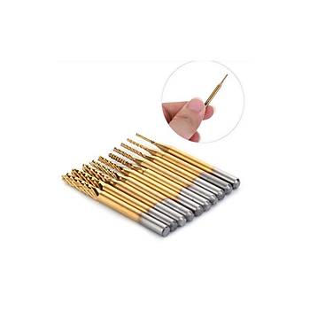 Titanyum Kaplı Tungsten Çelik CNC Freze PCB Kesici 0,5 - 3,175mm