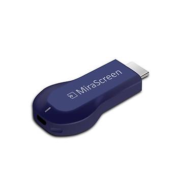 MiraScreen OTA TV Çubuk Smart TV HDMI Dongle Kablosuz Alıcı DLNA Airplay Lacivert