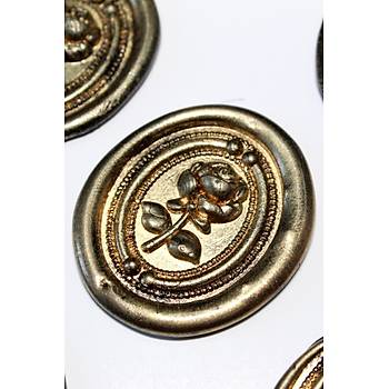  Mühürcüm Black Gold Rosebuds 12 Adet 3D Hazır Kendinden Yapışkanlı Sticker Mühür RM2110