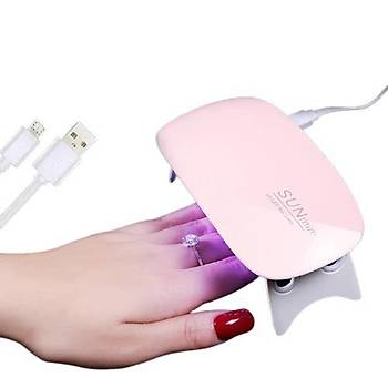 UV 6W Mini Jel T�rnak Oje USB Led Lambas� 45-60s H�zl� Kurutma 