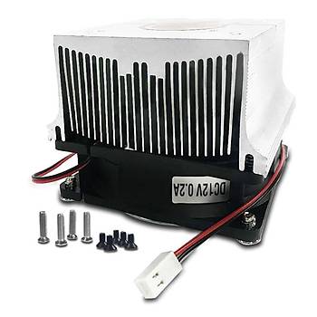 20W-100W Led İçin 7 Yaprak Fanlı Alüminyum Radyatör Soğutucu Set  