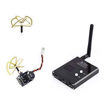Yarış Dron FPV Kamera Seti 5.8Ghz 40CH 25mW Verici 600TVL Kamera 