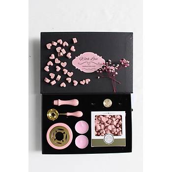 Mum M�h�r� Uygulama Seti Pembe Kendin Yap M�h�r Seti 7 Par�a BBS1016