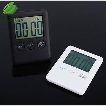 LCD Dijital Mutfak Piirme Zamanlama Alarm (Mknatsl) 