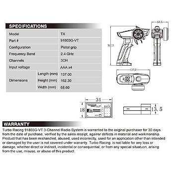 RC Araba Tekne 3 Kanal 2.4Ghz Uzaktan Kumanda 4 Kanal Verici Set