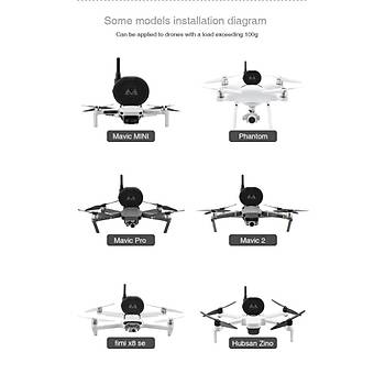 DJI Mavic Mini 2  2 Km Mesafeli Megafon USB şarjlı Uzaktan Kumandalı