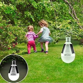 12W Gne Enerjili LED Solar Lamba Tanabilir Gne Enerjisi Panelli 