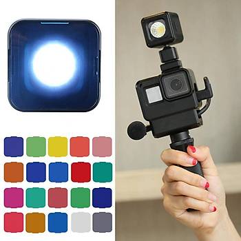 LED Ik 10M IP67 Su Geirmez Dahili Pil 200-5500 20 Renk Filtre