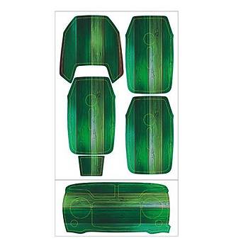 Dji Mavic Pro için Green Wood Su Geçirmez PVC Cilt Çıkartma Seti