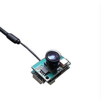 1200TVL 120° 5.8G 48CH 25-200mw Ayarlý AIO Mini FPV Dron Kamera 