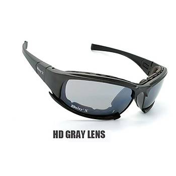 DAISY X7 UV400 Gözlük Deðiþebilir 4 Lensli Motorsiklet