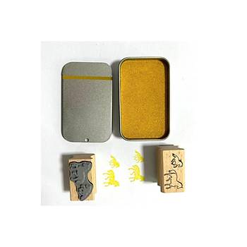 Gold M�rekkepli Bask� Pedi Istampa Ofis Boyu 80*50mm Su Bazl�