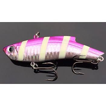 PROFISHER Fosforlu Pembe Zebra Balk Sahte Yem 9 cm 35 gr