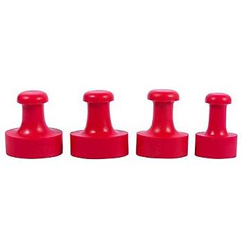 M�h�r Kau�uk Ala��m K�rm�z� Ka�e Oval 33x50mm