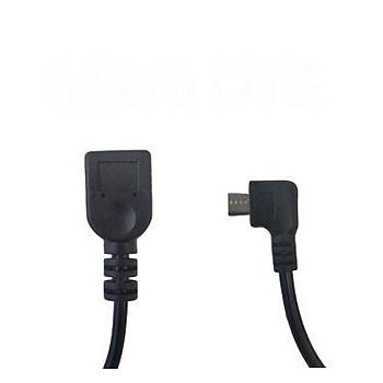 Sa� Dirsek 90� Mikro USB OTG Kablo 17cm USB Tip-A Di�i Mikro USB Konnekt�r