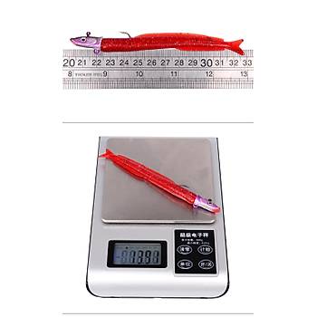 PROFISHER 5 Renk Silikon Yapay Metal Kafal� Yem 12,5 cm 13,9 gr