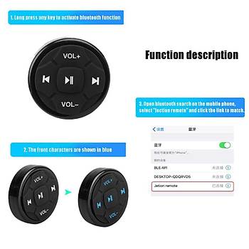 Bluetooth Araç Direksiyon Android IOS Telefon Kontrolü Araç Kiti
