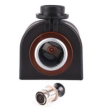 Motosiklet Tekne Yat Atv Karavan Araba Modifiye Çakmak Fiş Soket 12V Su Geçirmez 