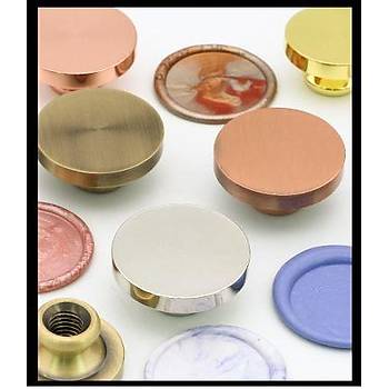 Bo� Mum M�h�r Pirin� Damga Ba�l��� Yuvarlak 25mm Bronz