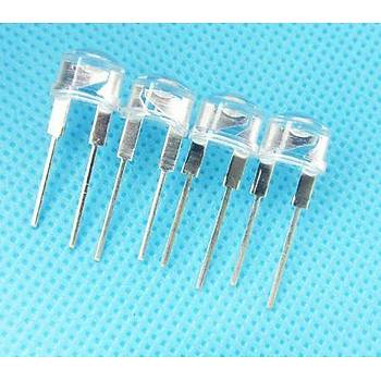 8mm Pembe Diyor Led �effaf Ultra Parlak Has�r �apka Geni� A�� I��k 10 Adet