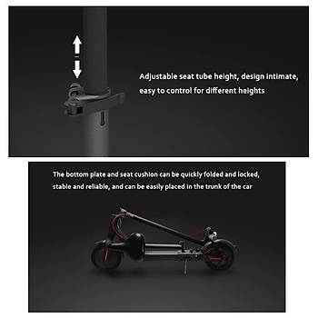 M365 Pro Elektrikli Scooter ?çin Katlan?r Tasar?m Koltuk Sele 