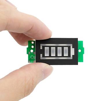 4 Cell Lityum Pil Kapasite Gsterge Modl Mavi Ekran 14.8V Li-ion