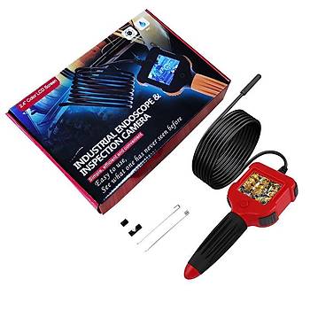 Endüstriyel Endoskop Muayene Kamerası 5.5mm 2.4 inç HD Ekran 5mt