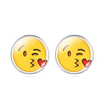 EMOJ Kpe Kabartma Cam Kaplamal Gzlkl Emoji