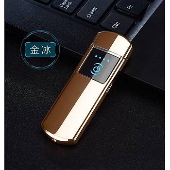 Alevsiz Çakmak Tesla Tungsten Bobin Parmak İzi Dokunmatik Sensör USB Şarjlı 