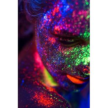 6 Renk Neon Floresan Vücut Boya Sanatı Parti Festivali Makyaj Yüz Boyama
