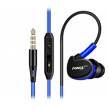 FONGE S500 mikrofonlu kulak içi spor kulaklýk
