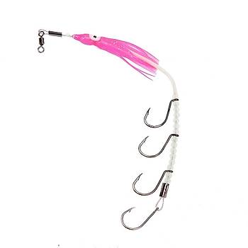 PROFISHER Fosforlu Silikon 19cm Jiket Ahtapot 4 ne Yapay Yem 