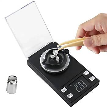 0.001g/50g Dijital Hassas Tart LCD Byk Ekran Otomatik Kapanma