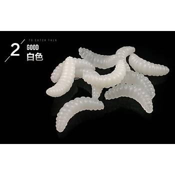 PROFISHER 125 Adet Silikon Sahte Kurt Yem 2.4*0.4 cm 0.5 gr Horsemouth  