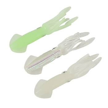 PROFISHER 3 Renk Set Silikon Sahte Kalamar Fosforlu Yem 10 cm 8 gr 