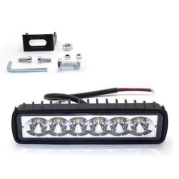 Ara Motorsiklet 18W 12V LED Ik Bar Spot Flood Lama Sr Sis Far