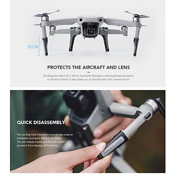 DJI Mavic Air 2 Y�kseltilmi� G�venli �ni� Aya�� Seti Pgytech
